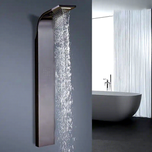 Stainless Steel Thermostatic Shower Panel Body Massage System