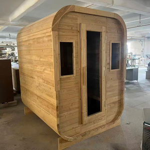 Flat Pack Portable Red Cedar Wood Fired Sauna Cabin