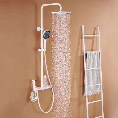 NextGen White 4 Function Shower Set
