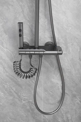 Classic Brass Shower Set details