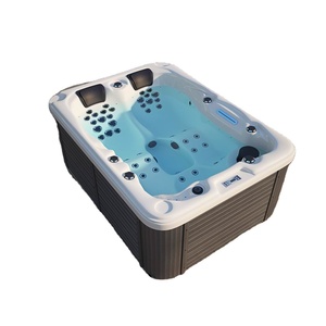 Luxury Modern Outdoor LED 6 Person High Quality Jacuzzi Hot Tub