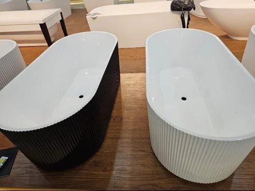 Ceramic Standalone Freestanding Soaking Bathtub