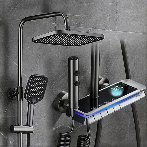 Brass 4 Function Digital Shower Set