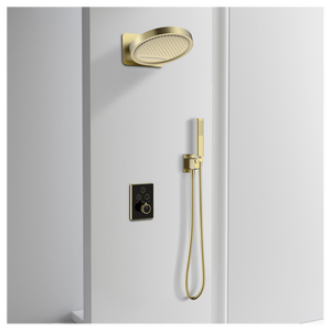 BLSJ Brass Thermostatic Diverter Valve 3 Way Waterfall Wall Mount