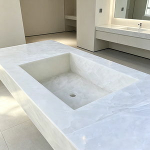 Custom Luxury Natural Stone Bathroom Vanity