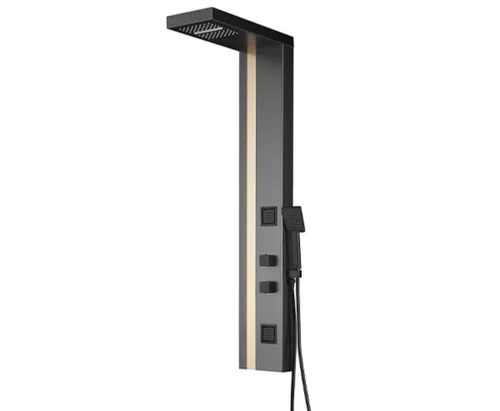Black & Gold Dual-Tone Shower Panel