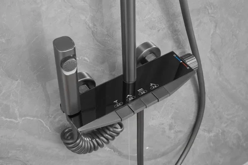 Round Classic Shower Set component detail