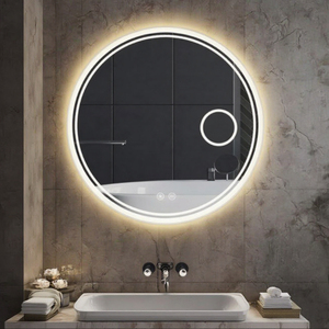 NEW Modern Design Round 24in LED Frameless Shatter-Proof Bathroom Vanity Mirror Back Lights Anti-Fog Dimmable
