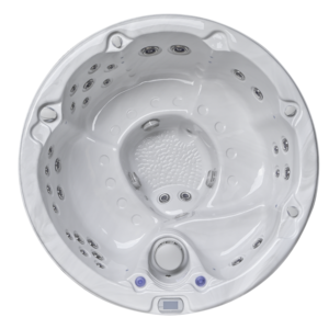 Surfing Design Freestanding Corner Air Jet Bubble Acrylic Tub