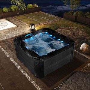 Deluxe Big Jacuzzi Outdoor Hydro Massage Bathtub 4 Person
