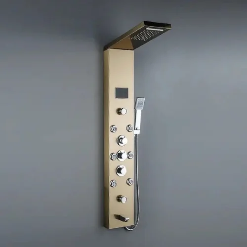 Stainless Steel Gold Luxury Shower Panel