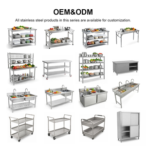 Factory Wholesale Stainless Steel Worktable Set Commercial Kitchen Equipment